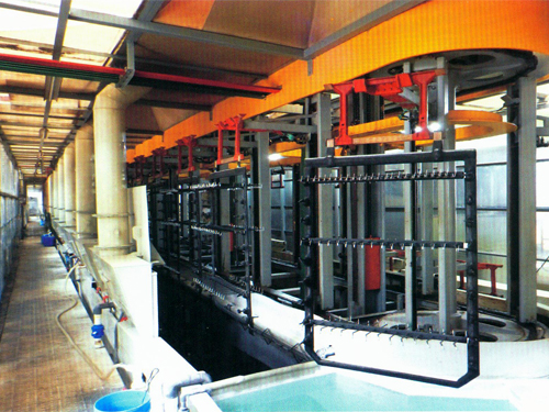 自动环型垂直升降电镀生产线